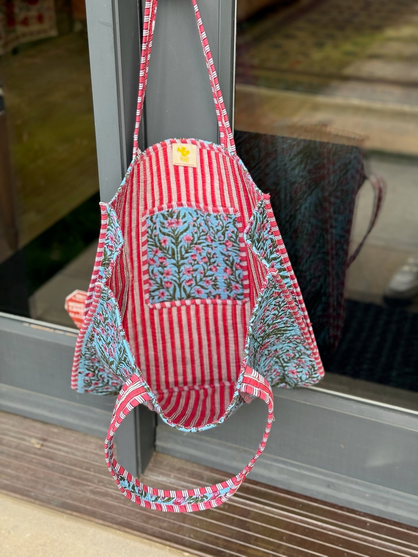 Wisteria - Bright Blue Tote