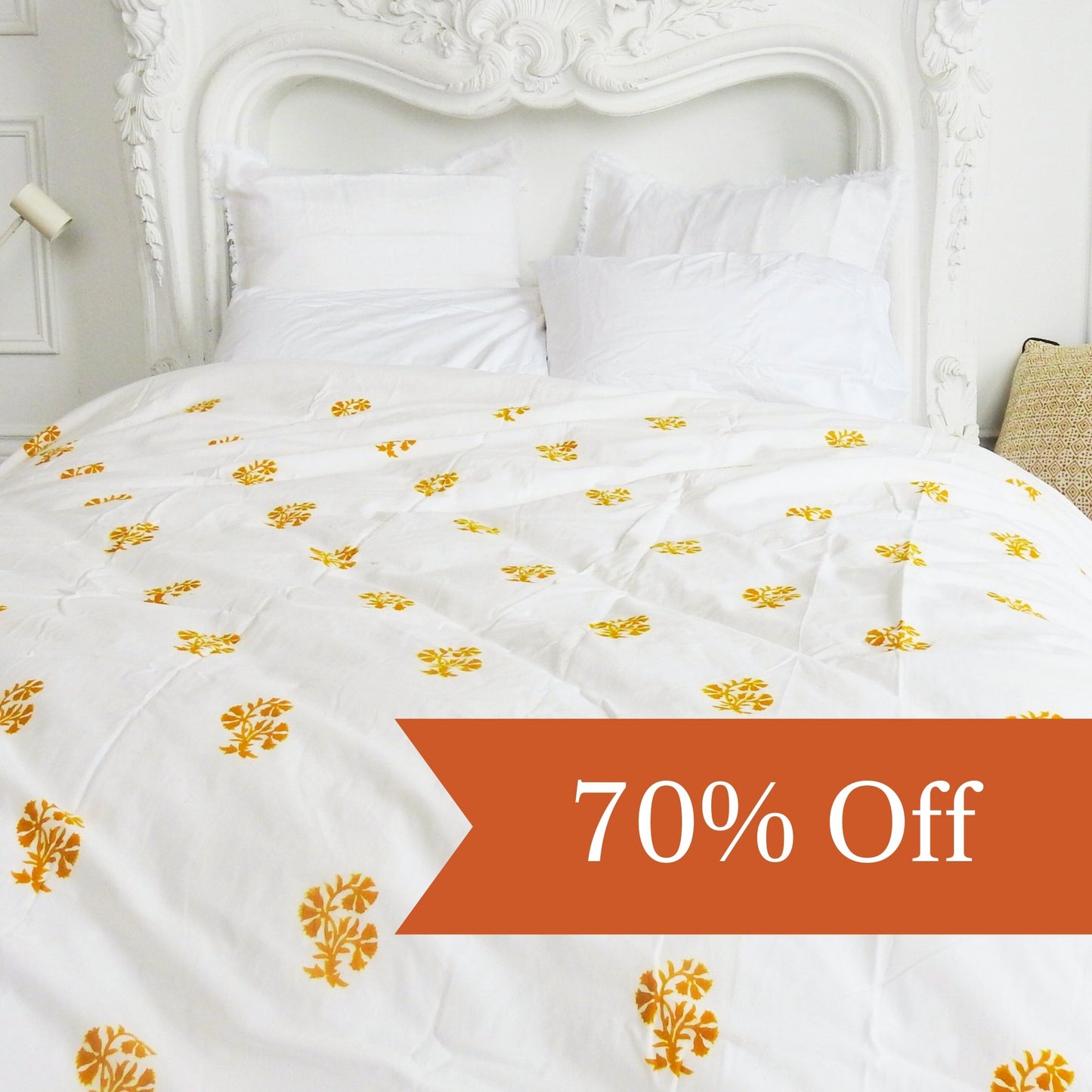 Emily Flower Print Duvet Cover - 70% Off - Imli.lifestyle