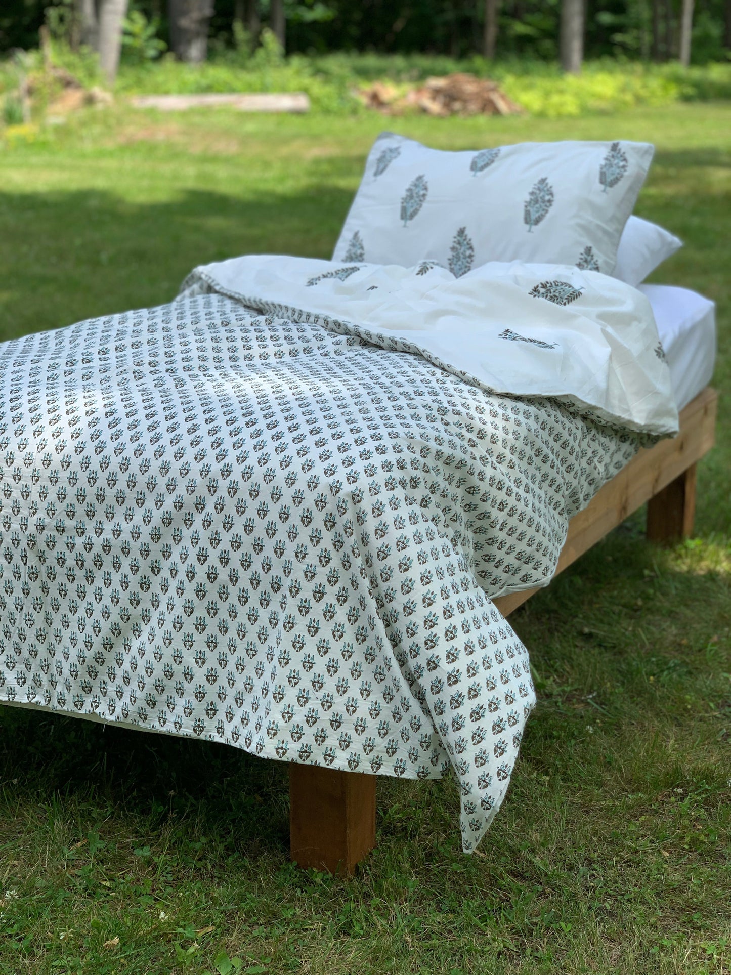 Olive Print Duvet Cover Set - 50% Off - Imli.lifestyle