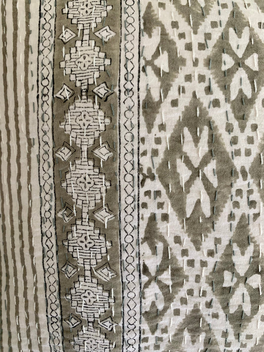 Saha Kantha Cushion Cover - Imli.lifestyle