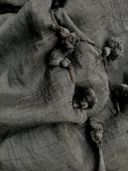 Tassel Scarf - Black - Imli.lifestyle