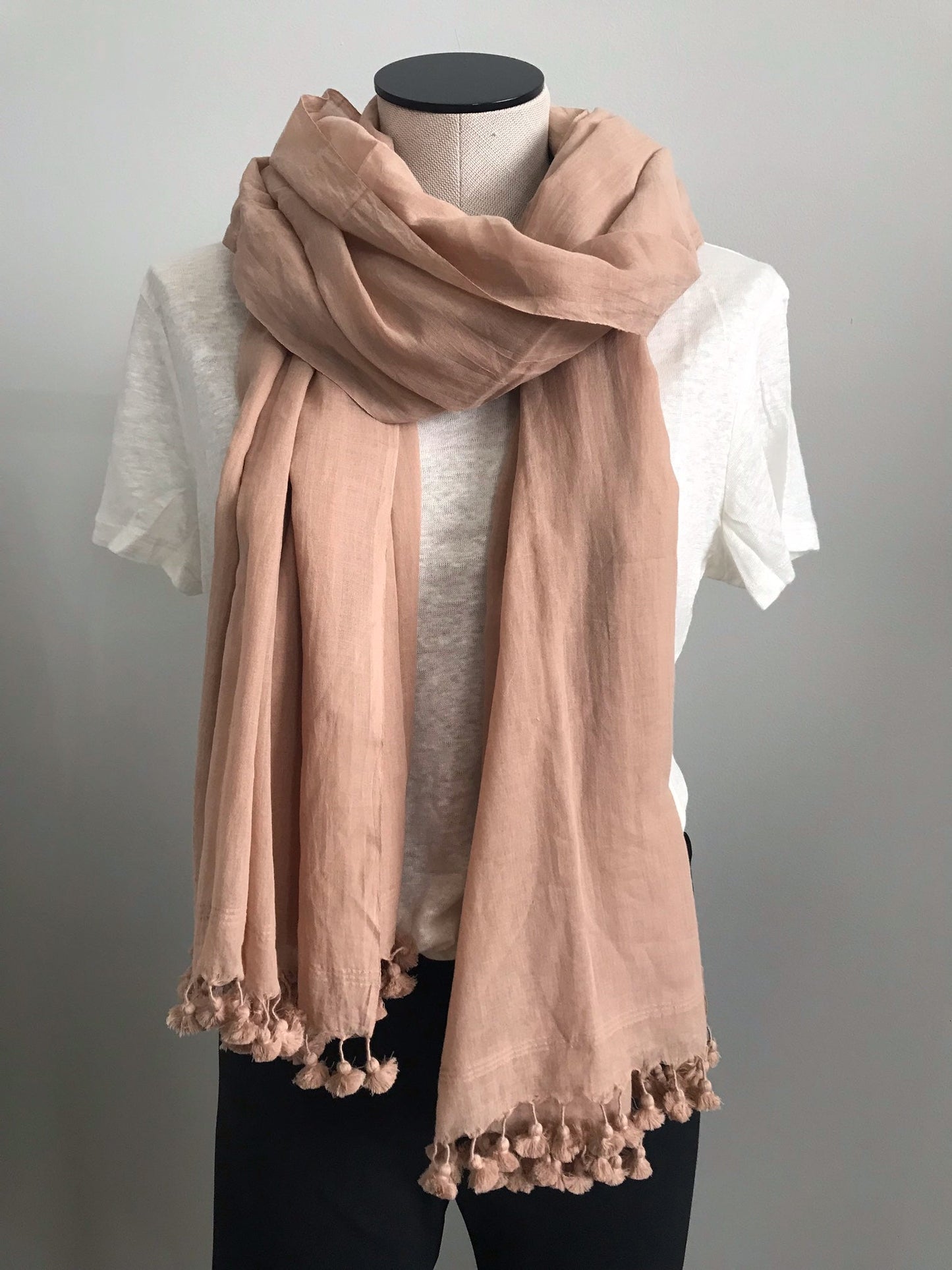 Tassel Scarf - Camel - Imli.lifestyle