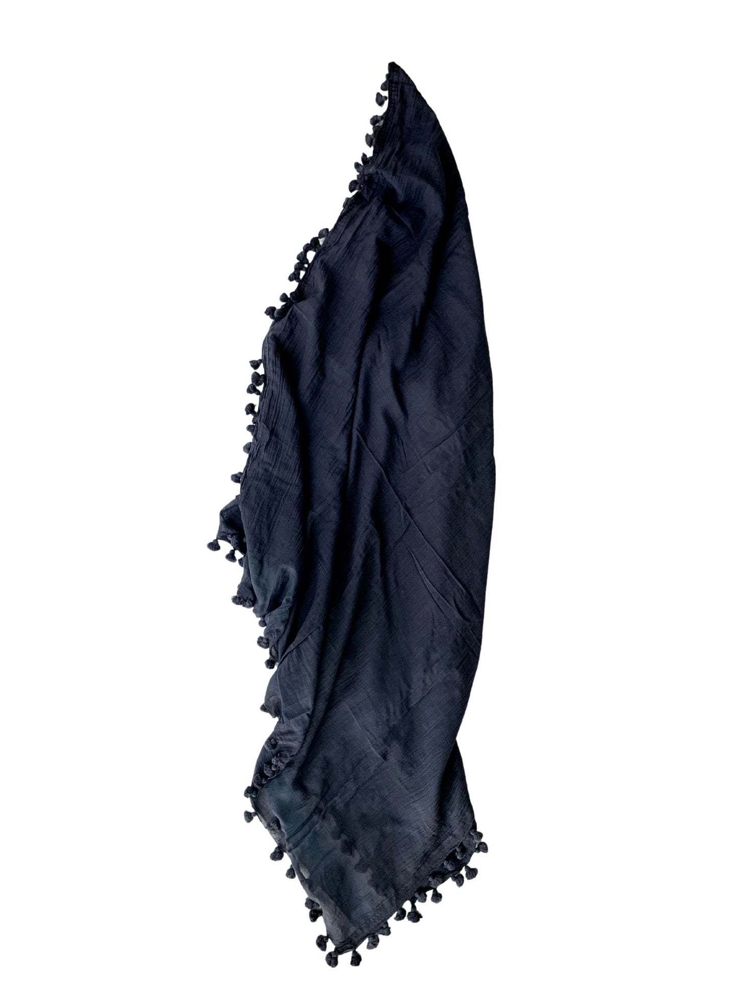 Tassel Scarf - Navy - Imli.lifestyle
