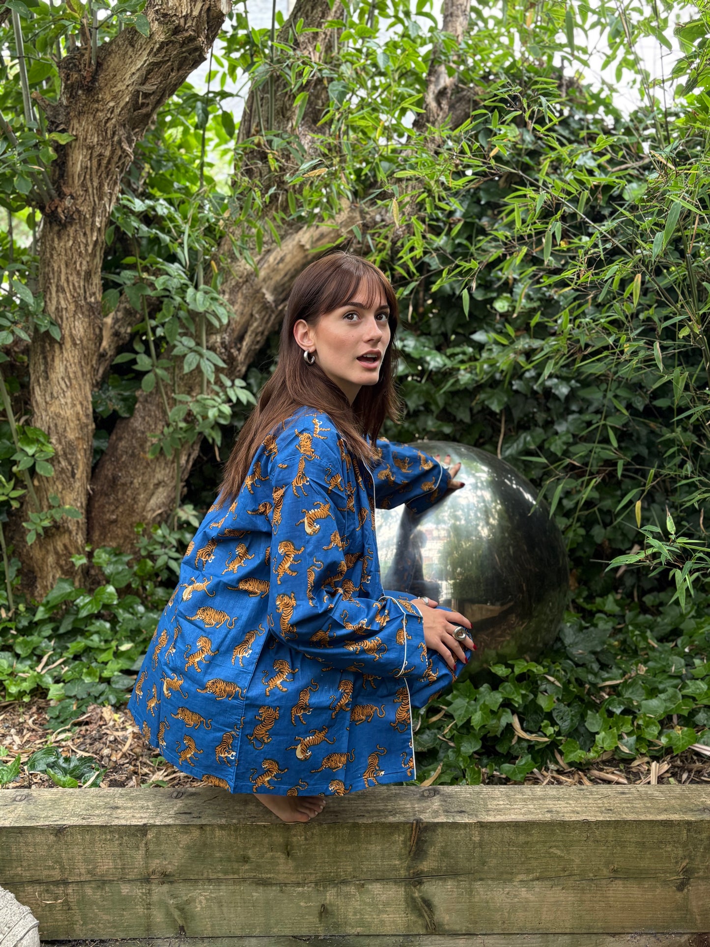 Dancing Tigers | Blue | Long PJs