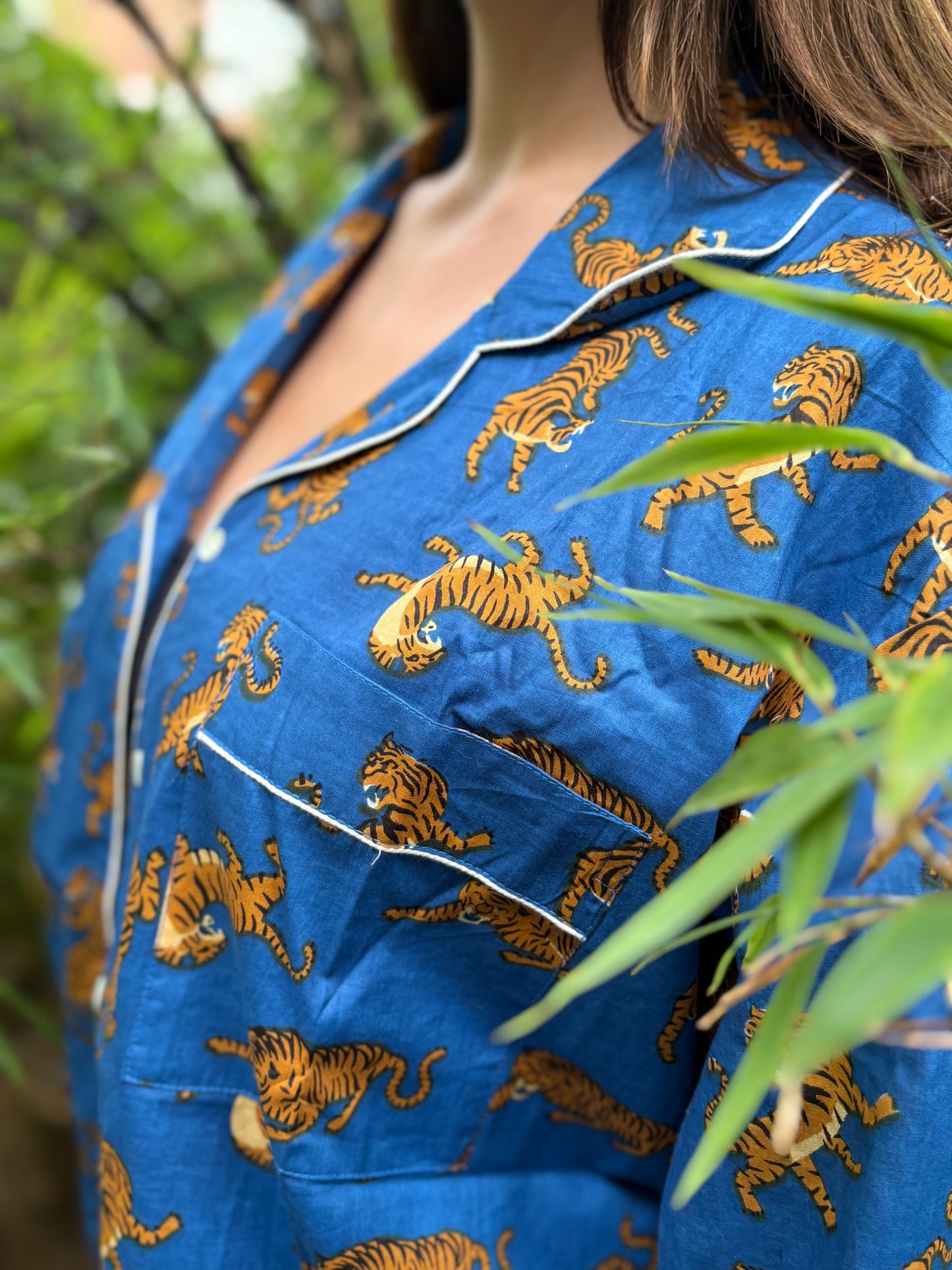 Dancing Tigers | Blue | Long PJs