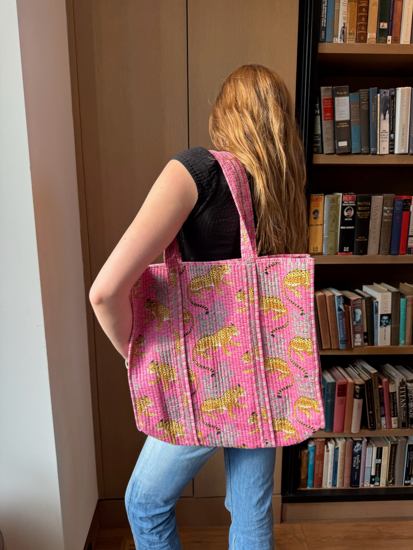 Dancing Tigers - Pink Tote