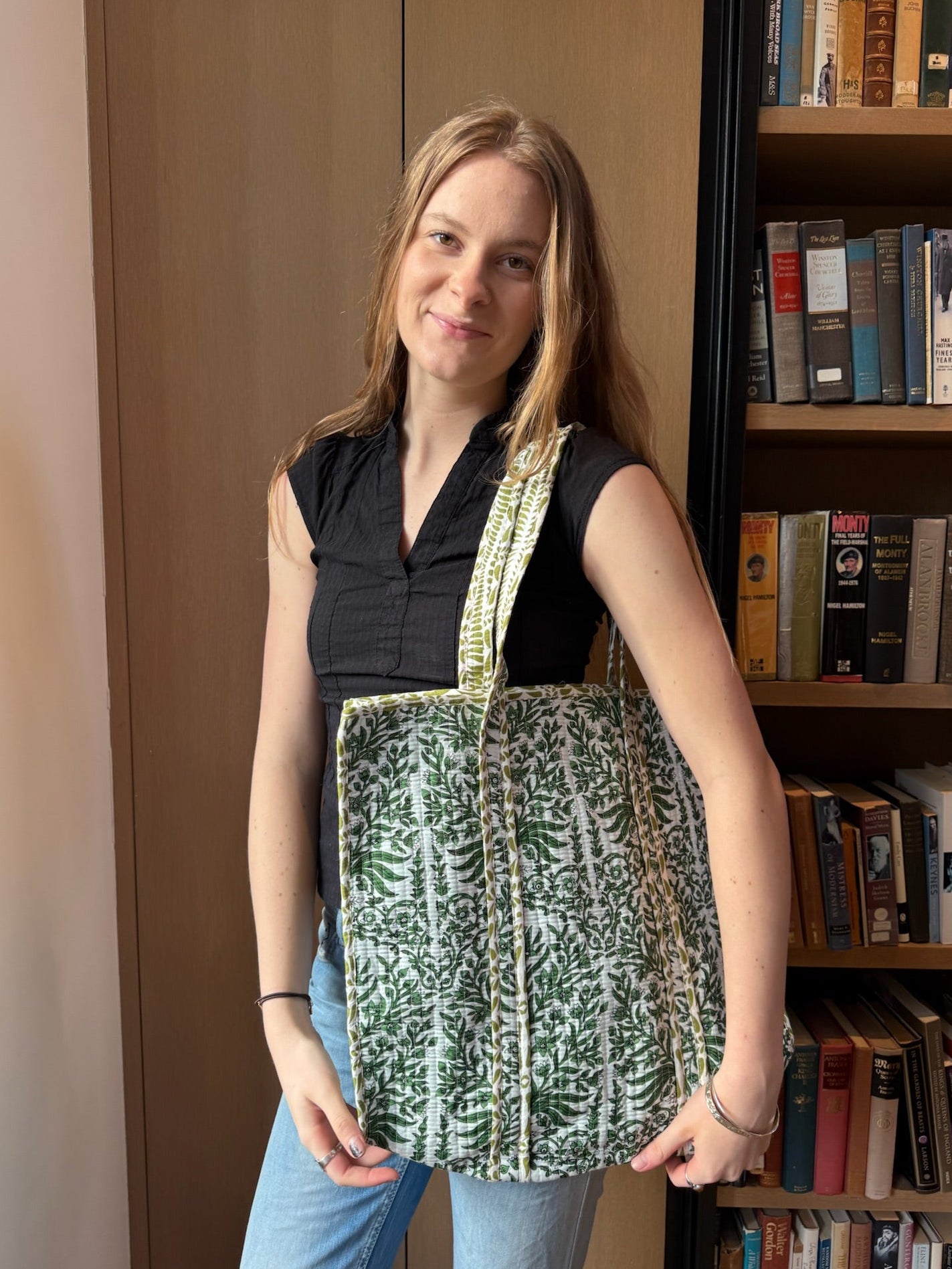 Wisteria - Green Tote