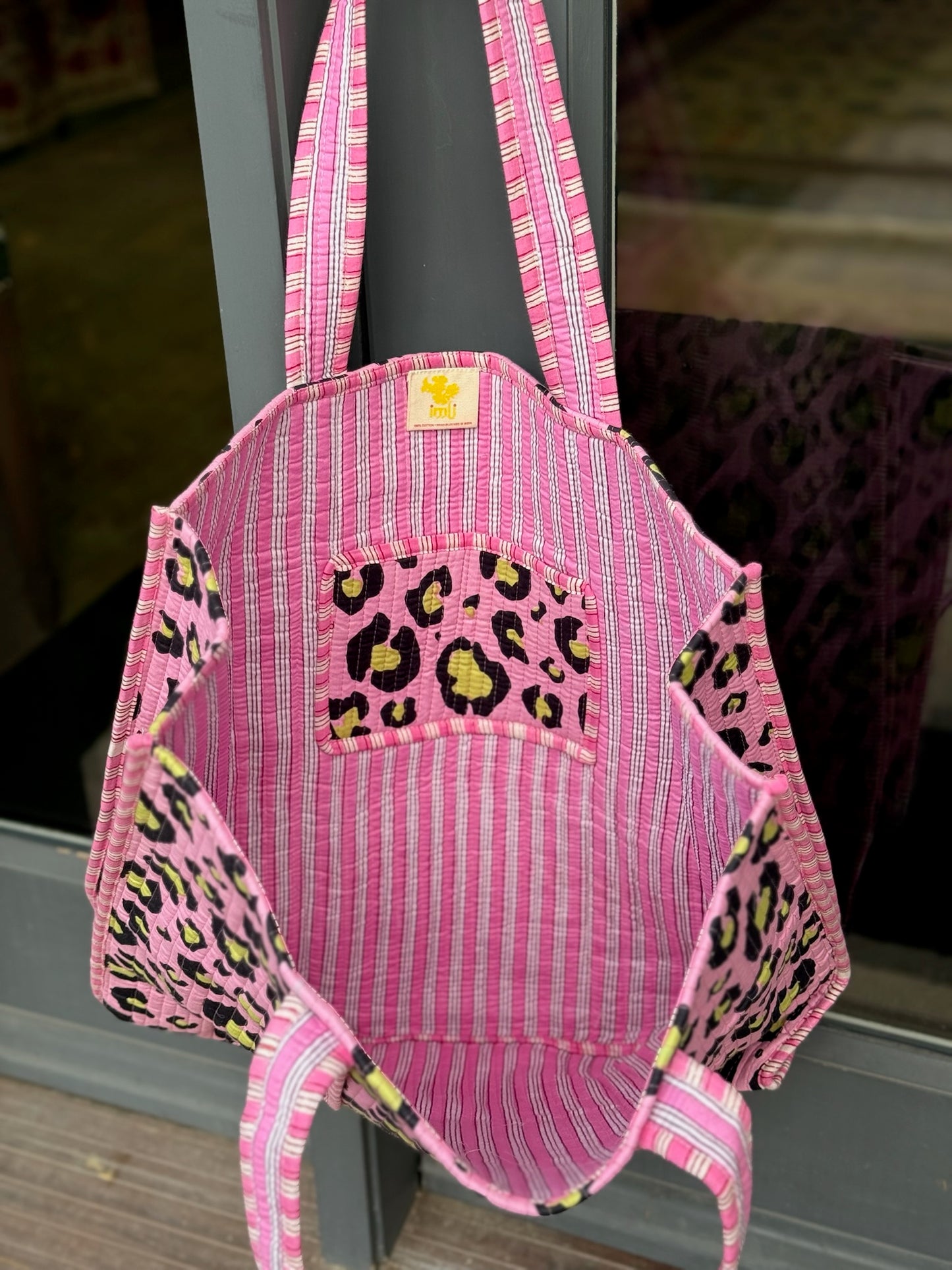 Cheetah Tote: Pink
