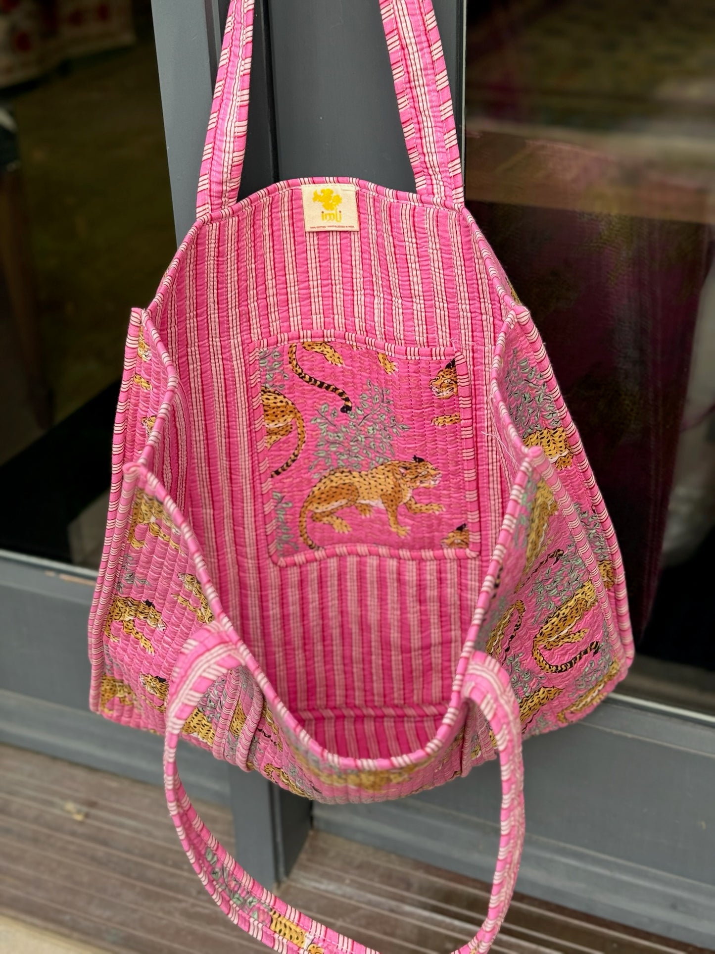 Dancing Tigers - Pink Tote