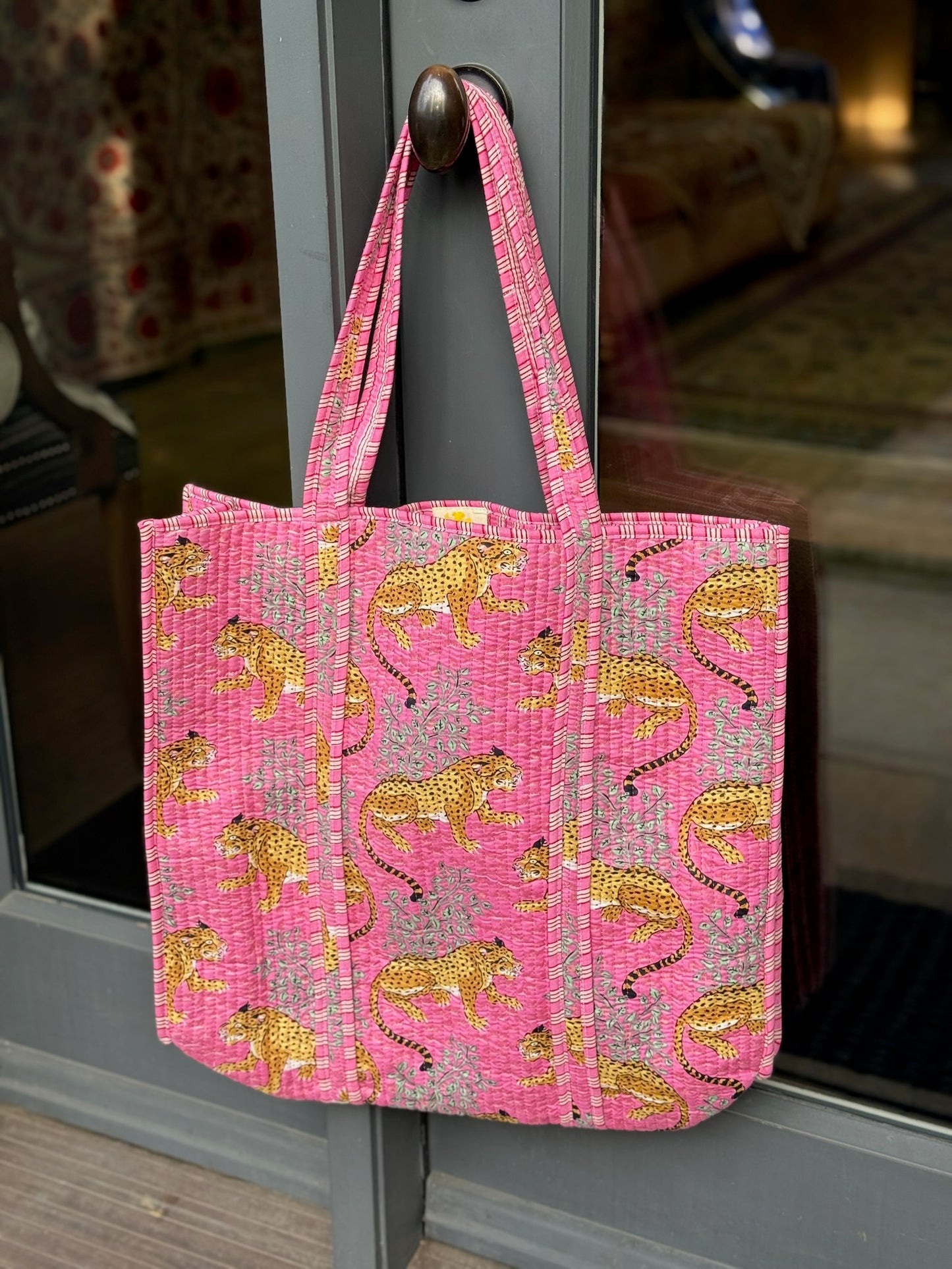 Dancing Tigers - Pink Tote