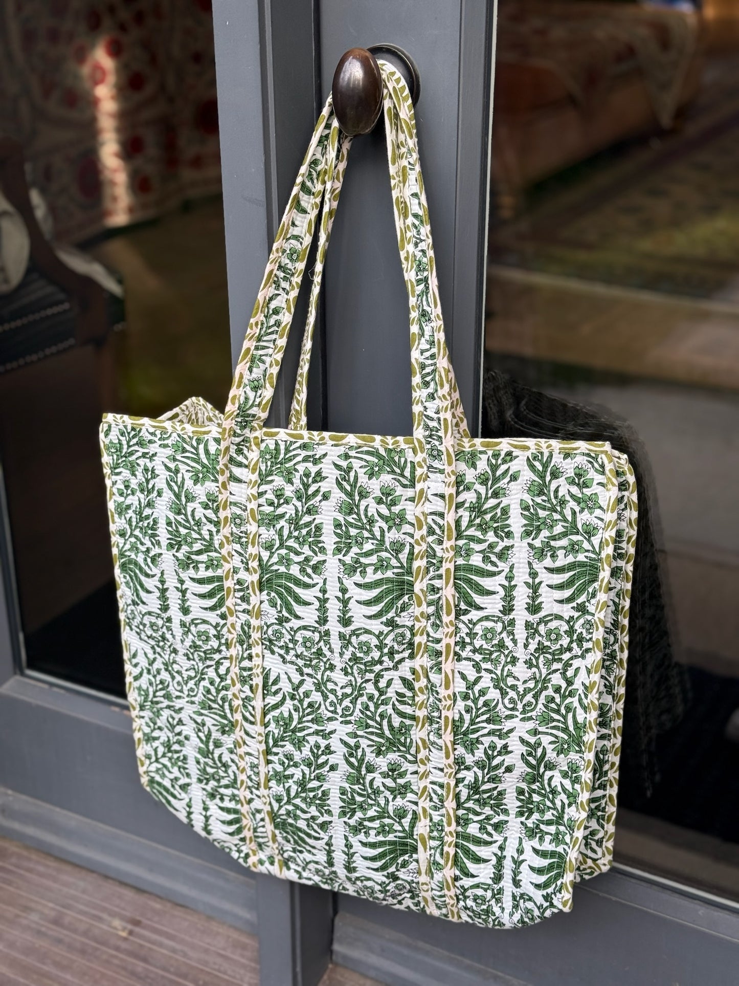 Wisteria - Green Tote