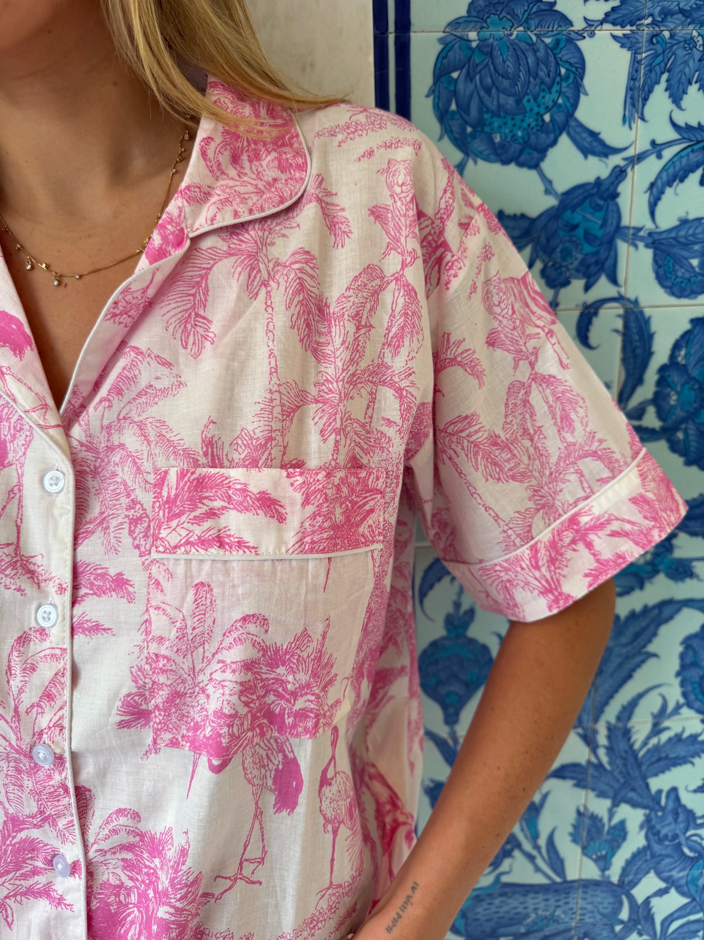 Porcelain Garden | Pink: Short PJs