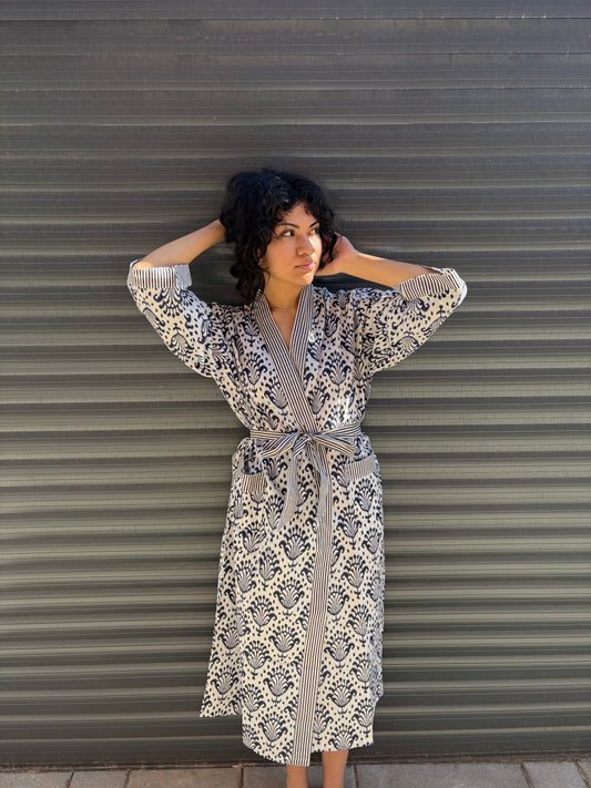 Blue Ikat