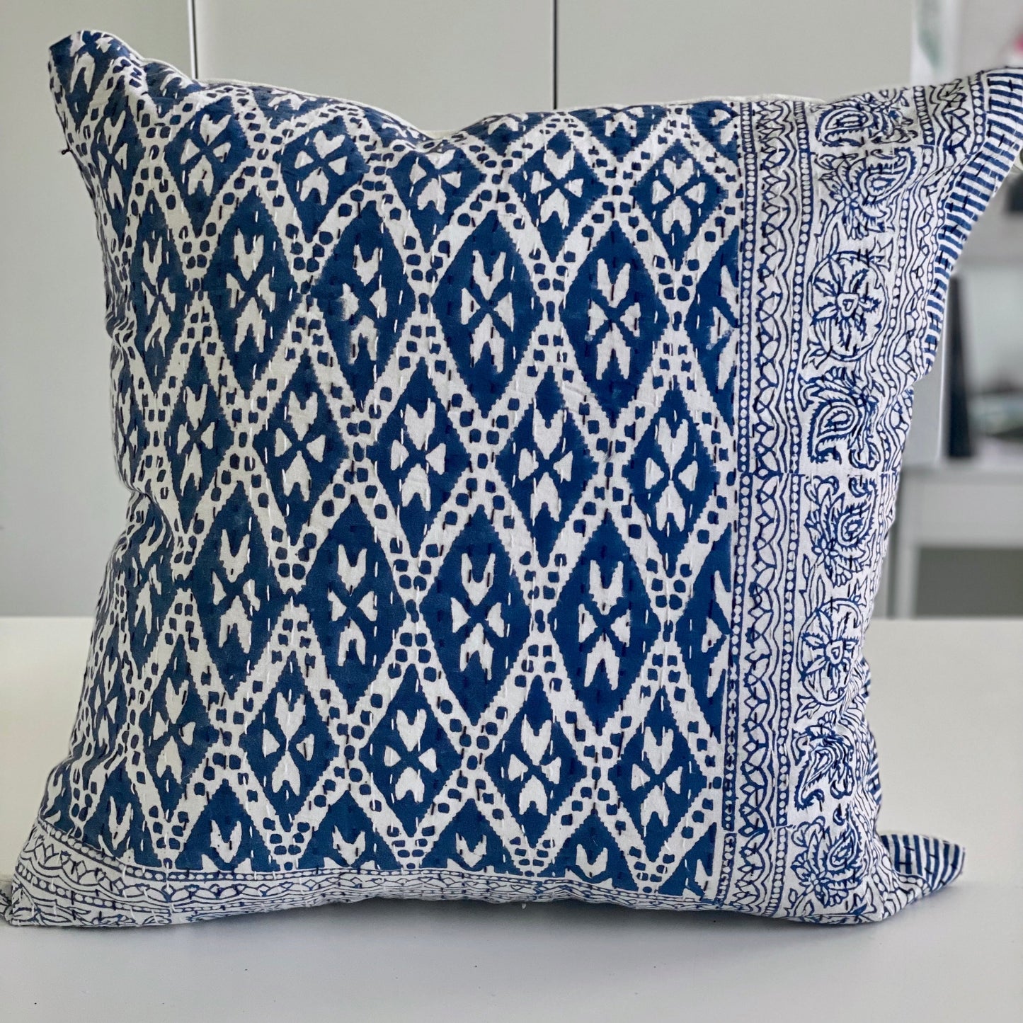 Aaoka Kantha Cushion Cover - Imli.lifestyle