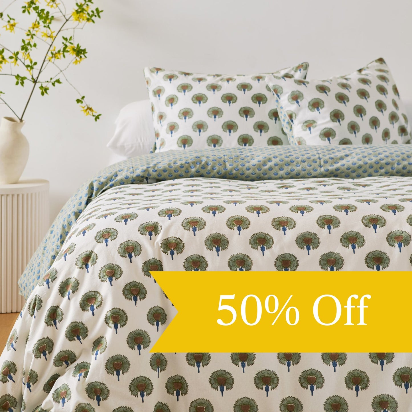 Coconut Print Duvet Cover Set - 50% Off - Imli.lifestyle