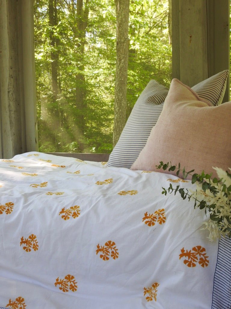 Emily Flower Print Duvet Cover - Imli.lifestyle