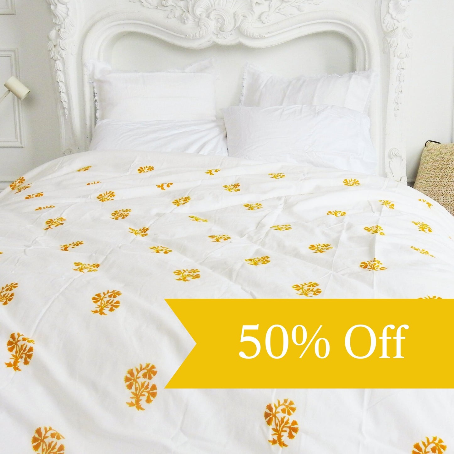 Emily Flower Print Duvet Cover - 50% Off - Imli.lifestyle
