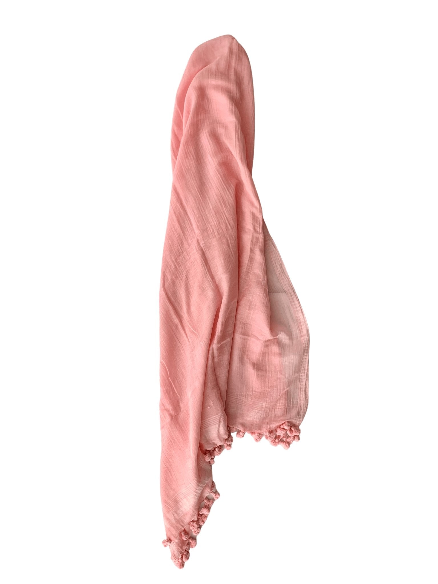Tassel Scarf - Pale Pink - Imli.lifestyle